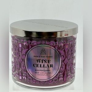 Bath & Body Works Wine Cellar 3 Wick Candle NEW FRESH